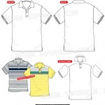 Polo shirt vector template