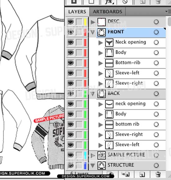 Fashion design templates Vector illustrations and Clip artsCrew neck
