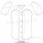 baseball jersey shirt vector template