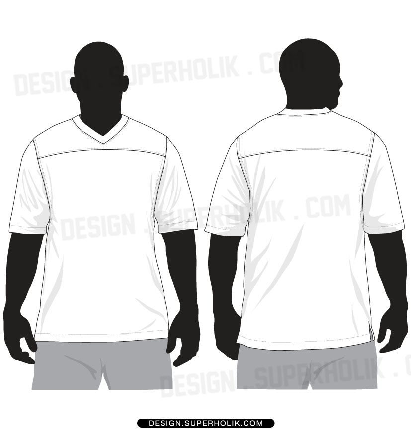 Blank Football Jersey Clip Art  Clothing design sketches, Sport shirt  design, Shirt template