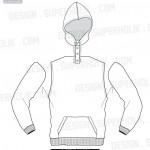 hooded shirt template henley neck