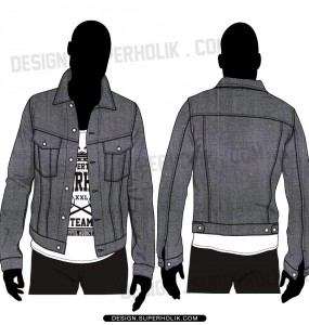Denim jacket template