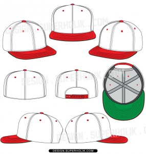 Cap vector set snapback fitted