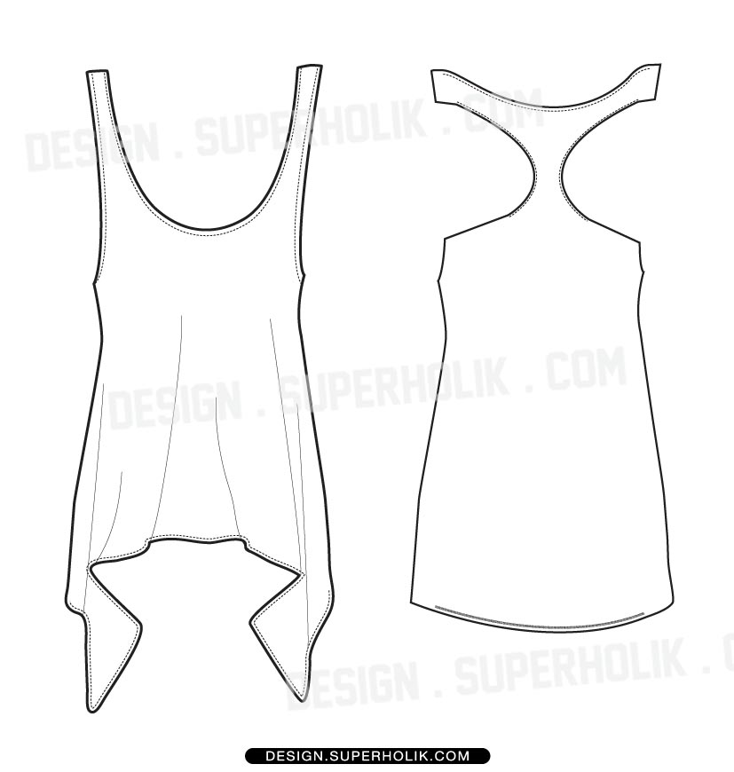Fashion design templates, Vector illustrations and Clip-artsTank top ...
