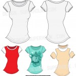 Fashion design templates, Vector illustrations and Clip-artsT-shirt ...